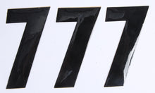 Load image into Gallery viewer, Number 7 Black 4" 3/Pk