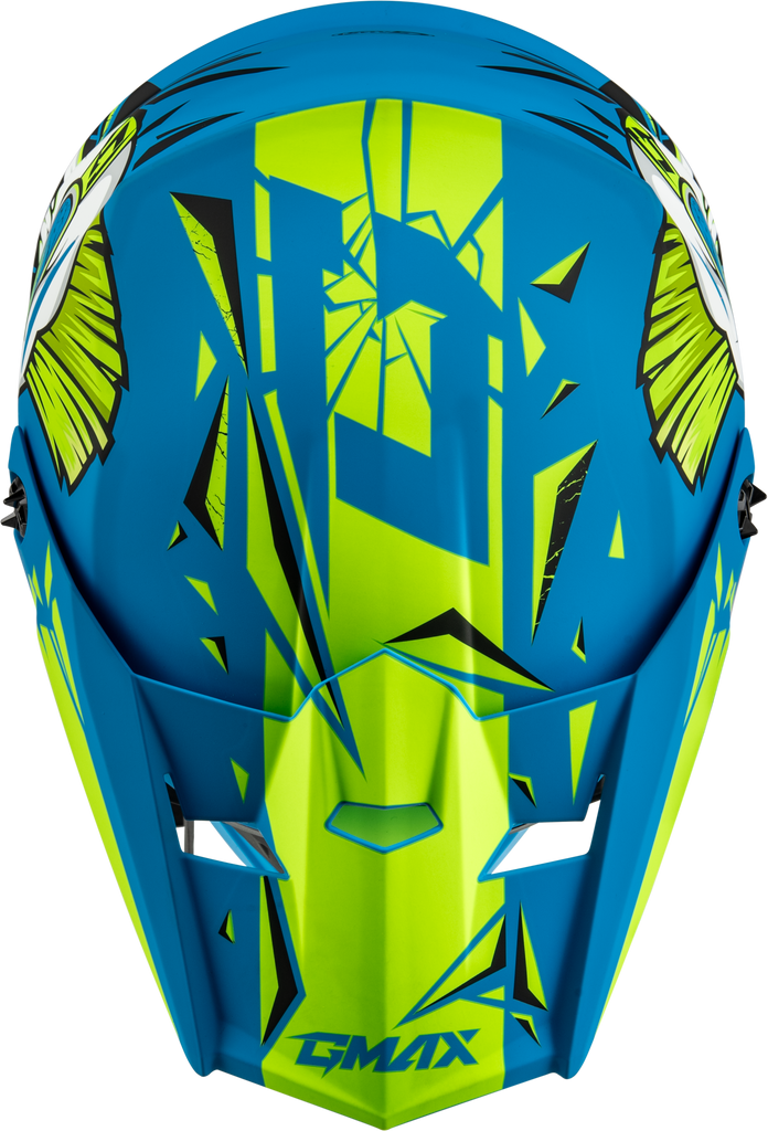 Youth Mx 46y Unstable Helmet Matte Blue/Green Ys