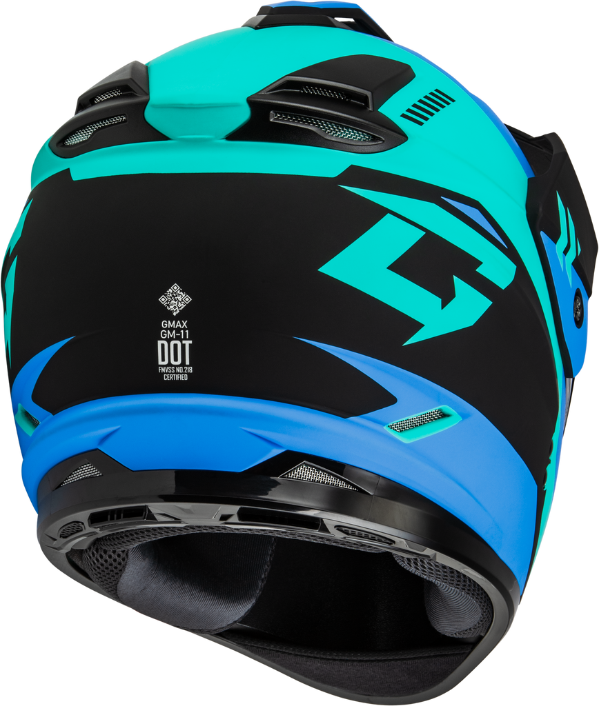 Gm 11s Ronin Snow Helmet W/ Elec Shield Matte Blk/Blue 3x