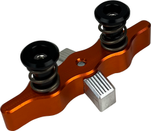 Load image into Gallery viewer, TAMER Tamer Double Button X Wing suspension in bright orange with dual buttons and aerodynamic X Wing design.
