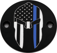 Load image into Gallery viewer, M8 Timer Cover Sparta Blue Line Black