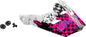 Visor W/Screws Anim8 Mx 46y Anim8 White/Neon Pnk/Pur Ys Yl