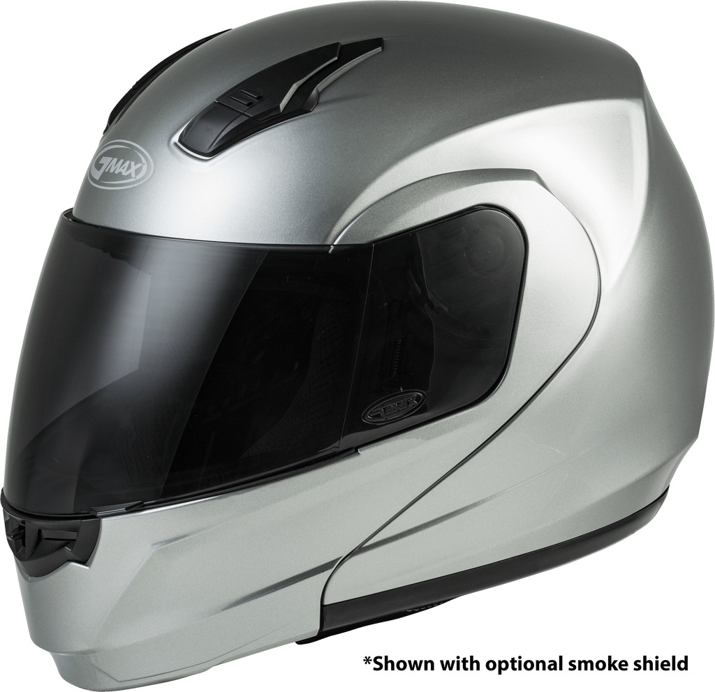 Md 04 Modular Helmet Metallic Silver Xs