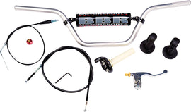 Black BBR H Bar Kit handlebars with a sleek, curved design for motorcycle or bike handlebars.