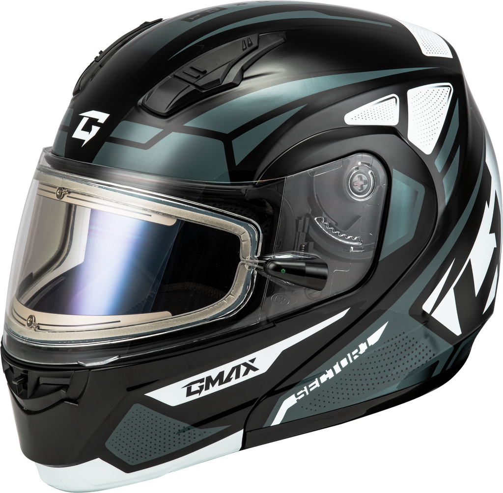 Md 04s Sector Snow Helmet W/ Electric Shield Blk/Silver Xs