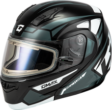 Load image into Gallery viewer, Md 04s Sector Snow Helmet W/ Electric Shield Blk/Silver Xs