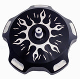 ModQuad Billet Gas Cap (Black Flames) 28-41248