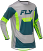 Lite Jersey Grey/Lime/Teal Lg