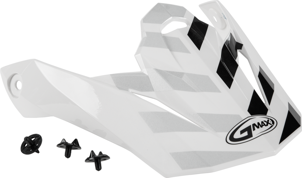 Visor W/Screws Fame Mx 86 White/Silver/Grey