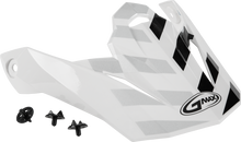Load image into Gallery viewer, Visor W/Screws Fame Mx 86 White/Silver/Grey