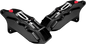 6 Pist Front Dual Caliper Kit Black 00 Up W/ 11.5