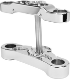 Hawg Halters Inc 4 Deg Raked Tripple Trees 49mm Chrome Fxbr 750-04205