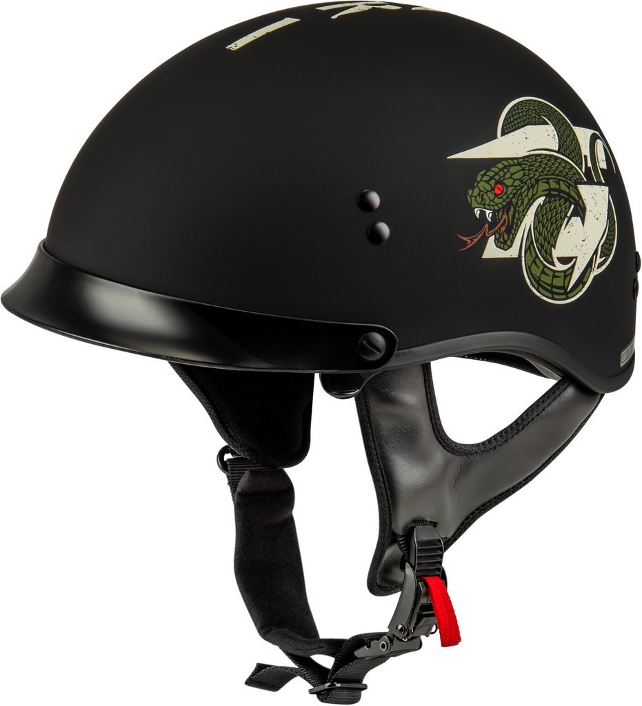 Hh 65 Drk1 Helmet W/ Peak Matte Black/Bone Xl
