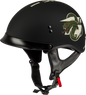 Hh 65 Drk1 Helmet W/ Peak Matte Black/Bone Sm