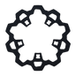 Enforcer 1 Piece Rotor Front Black 11.8