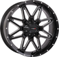 St7 Wheel 20x7 4+3 (+10mm) 4/137 & 4/156 Gloss Blk Milled