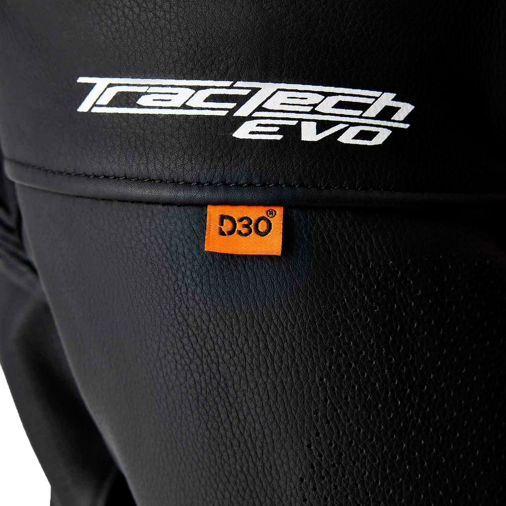 Tractech Evo D3o Jacket Blk/Flo Red Leather Xl