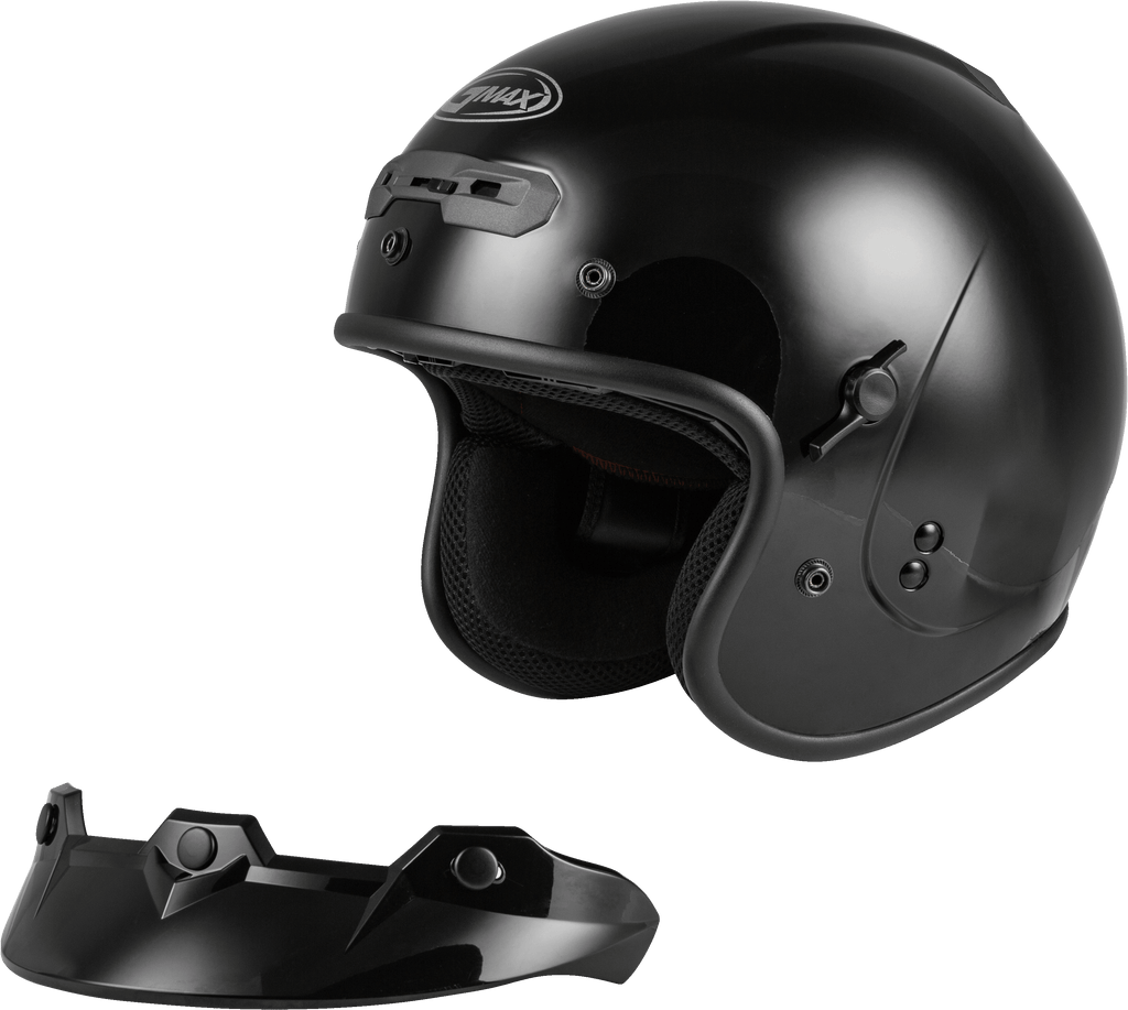 Gm 32 Open Face Helmet Black Sm