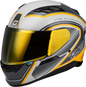 Ff 98 Aftershock Helmet White/Metallic Silver Lg