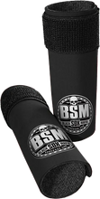 Load image into Gallery viewer, SHOCK SOX Street Shock Sox 6-inch BMX forks with BSM conventional design, shown in silver color on a plain background.