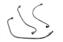 Load image into Gallery viewer, Steel Oil Line Set 3 Piece Chrome