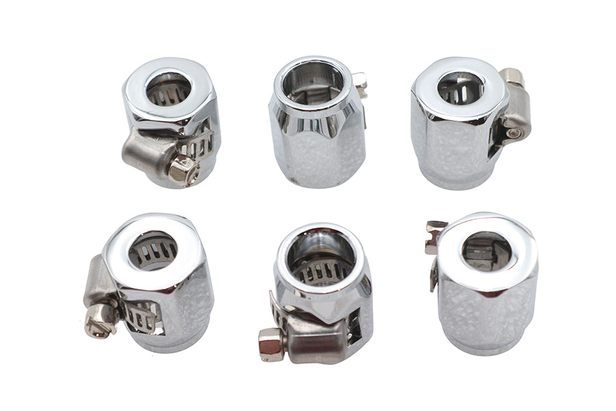 Hex Chrome Econo Seal Hose End