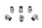Hex Chrome Econo Seal Hose End