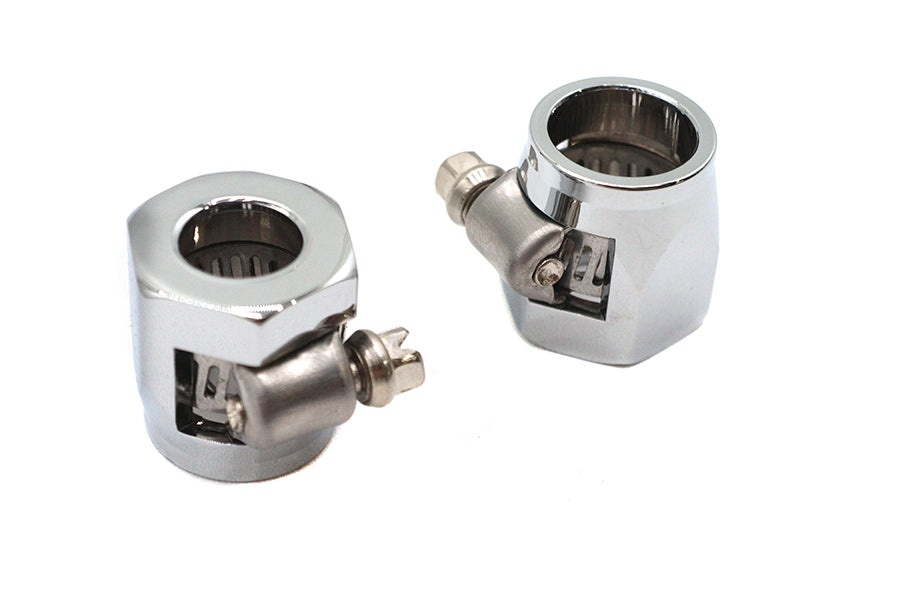 Hex Chrome Econo Seal Hose End Set