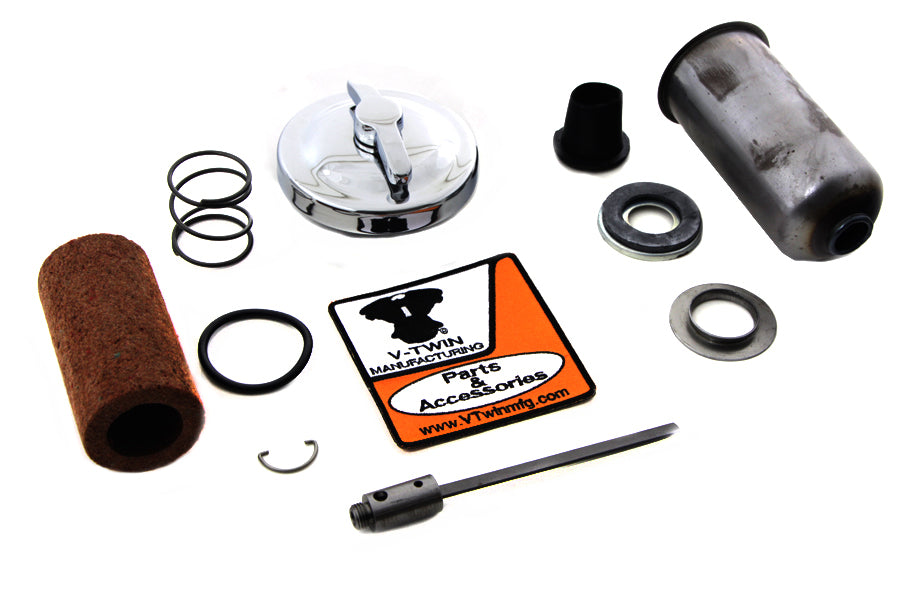 Chrome Oil Tank Cap Kit