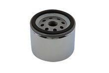 Load image into Gallery viewer, V-Twin Magnetek Oil Filter for oil tank, showing the cylindrical filter component in black with metal fittings.
