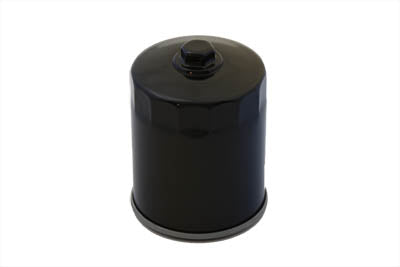 V-TWIN Hex Spin On Oil Filter attached to an oil tank, designed for easy oil filter replacement and maintenance.