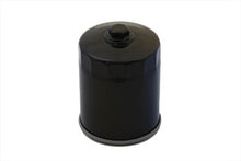 Load image into Gallery viewer, V-TWIN Hex Spin On Oil Filter attached to an oil tank, designed for easy oil filter replacement and maintenance.