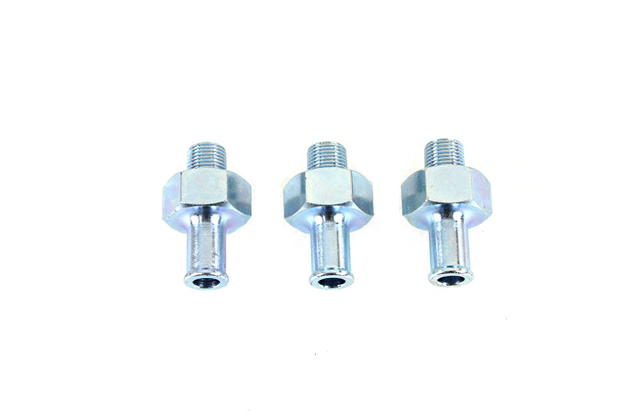 Wyatt Gatling 1/8 inch NPT Hex Oil Fitting for oil tanks, shown in a close-up image with threaded metal fitting.