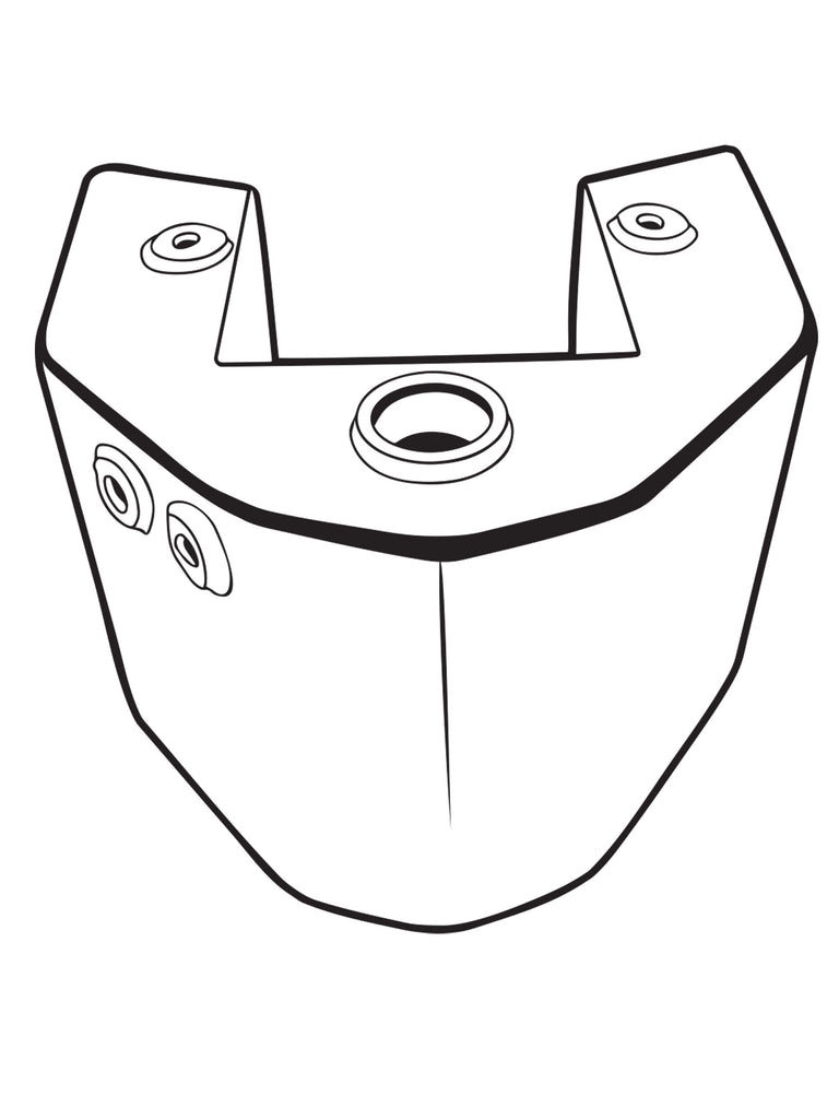 Rigid Frame Oil Tank Chrome