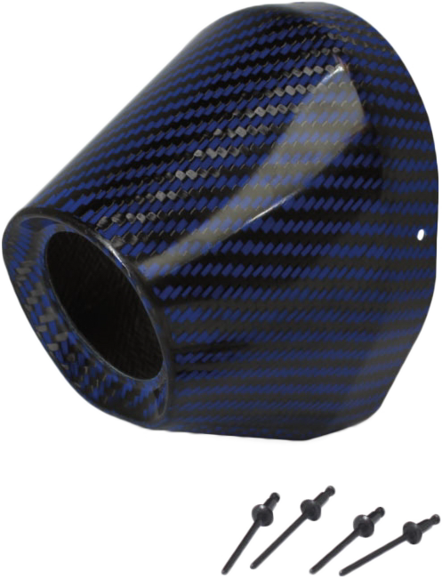 Carbon End Cap Blue 1 3/4" I.D.