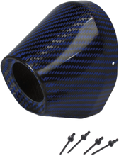 Load image into Gallery viewer, Carbon End Cap Blue 1 3/4" I.D.