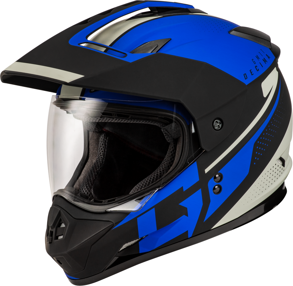 Gm 11 Decima Helmet Matte Black/Blue Xl