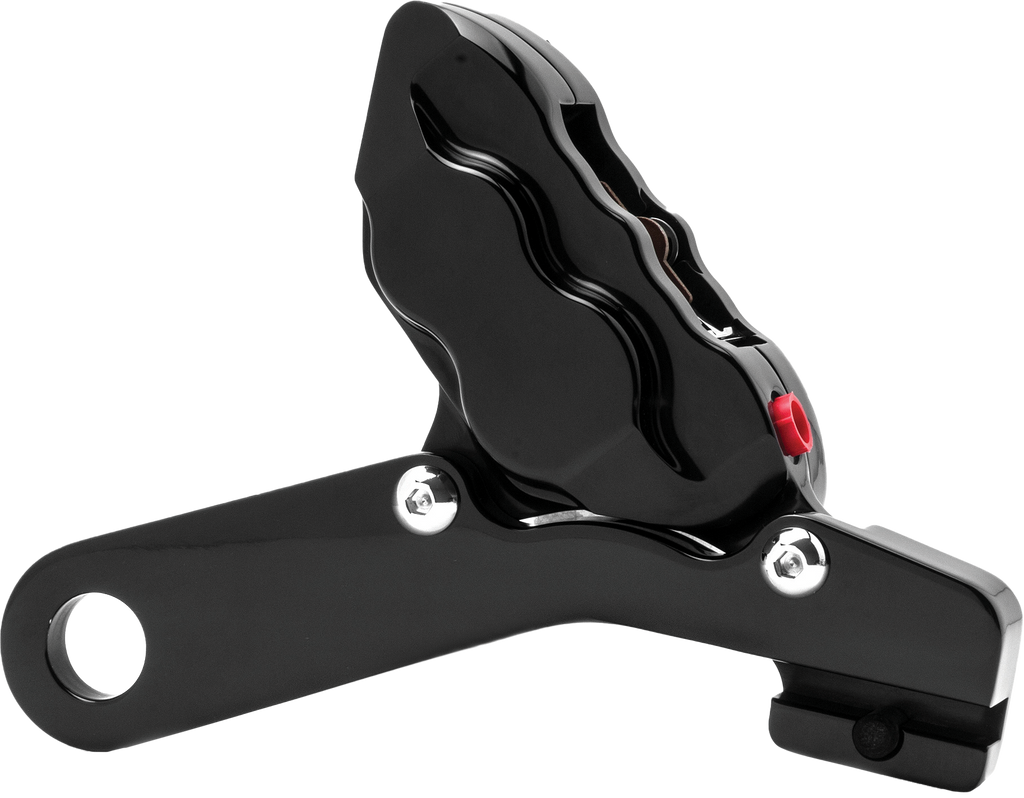 4 Pist Rear Caliper Kit Black 25mm Flt 08 Up