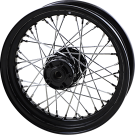 VT BLACK FRONT 40 SPOKE WHEELS HARLEY MODELS 86-99 - The Speed Shop Canada
