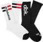 Basic Sock 2 Pack White/Black
