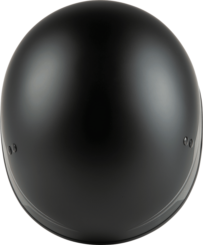 Hh 65 Half Helmet Source Naked Matte Black/Silver Md