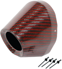 Load image into Gallery viewer, Carbon End Cap Red 1 3/4" I.D.