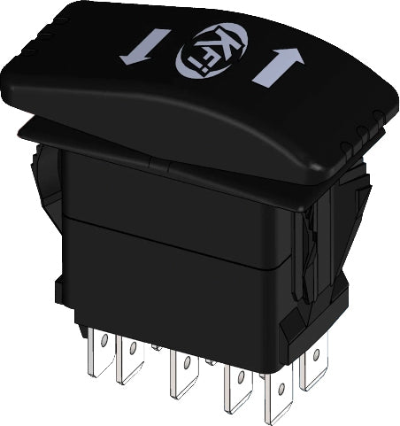 KFI wire harness hydraulic actuator accessory with wiring connectors for hydraulic systems, used in off-road equipment.