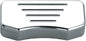 Hiddn Hrdwre Top Clamp Ball Milled Chrome
