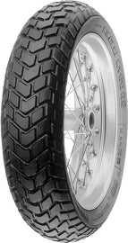Pirelli MT60 rear motorcycle tire, 130/80 17 inch bias tire with 65H load and speed rating, mounted on wheel.