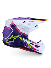 Load image into Gallery viewer, S M7 Blaster Helmet Ece06/Dot Prpl/Pink/Wht Glossy Sm