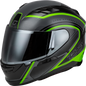 Ff 98 Aftershock Helmet Grey/Neon Green Lg