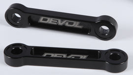 DEVOL suspension lowering link pull rod 1.75 inches, durable metal component for vehicle suspension adjustment.