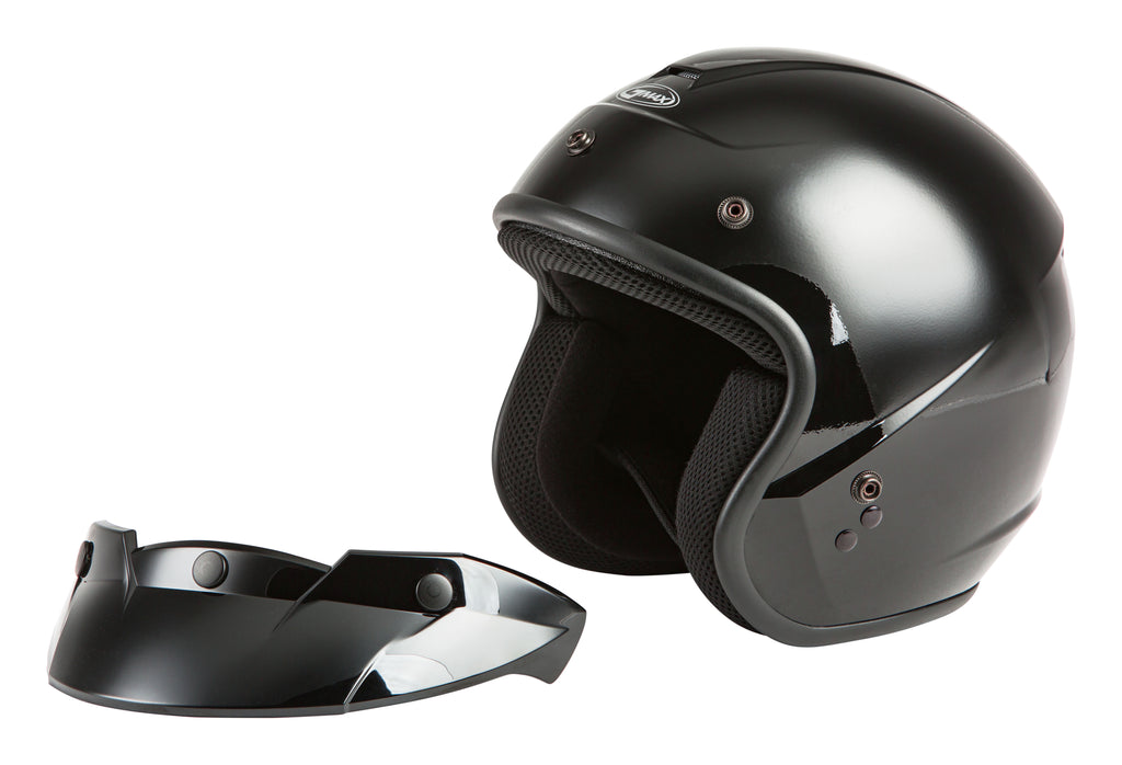 Youth Of 2y Open Face Helmet Black Yl
