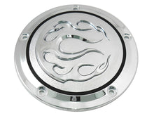 Load image into Gallery viewer, Chrome 5-Hole Flame Derby Cover
